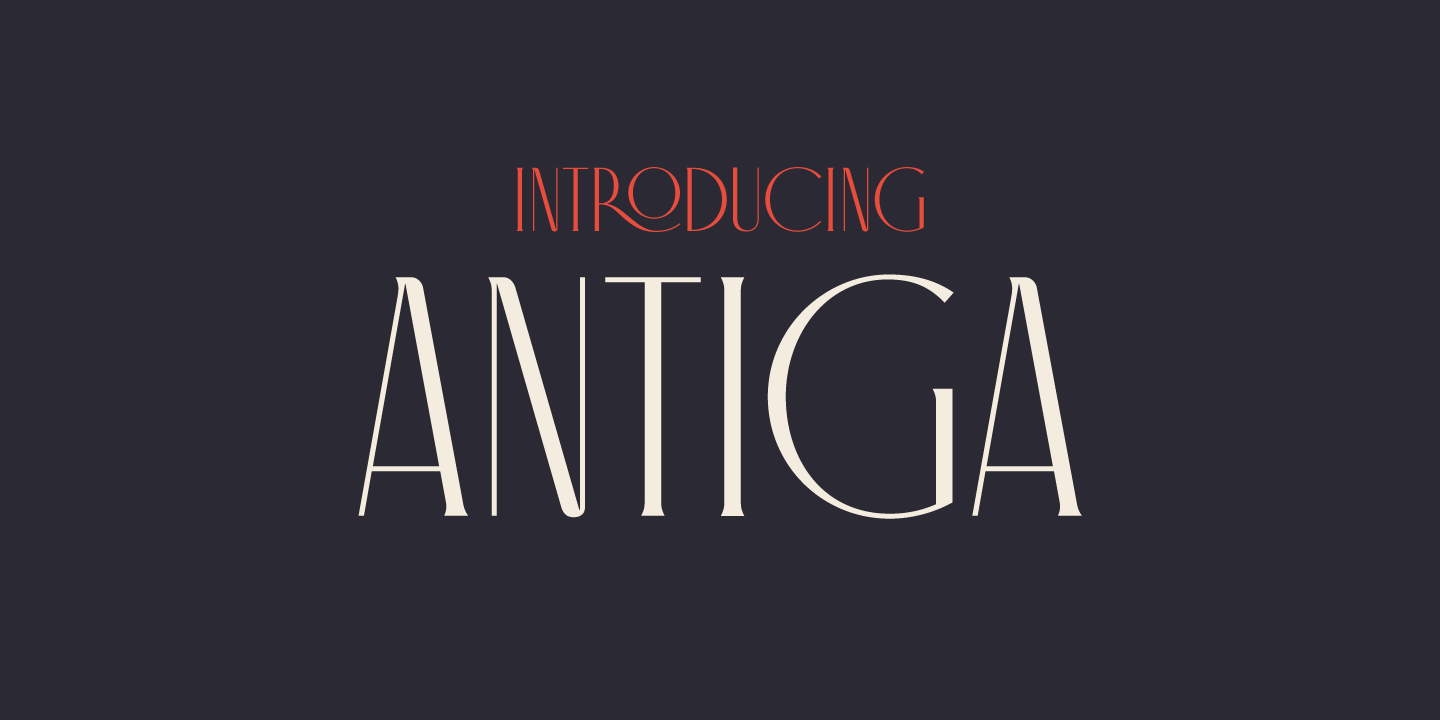 Шрифт Antiga